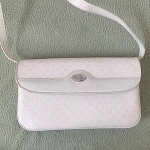 Vintage Gucci white shoulder bag/ crossbody